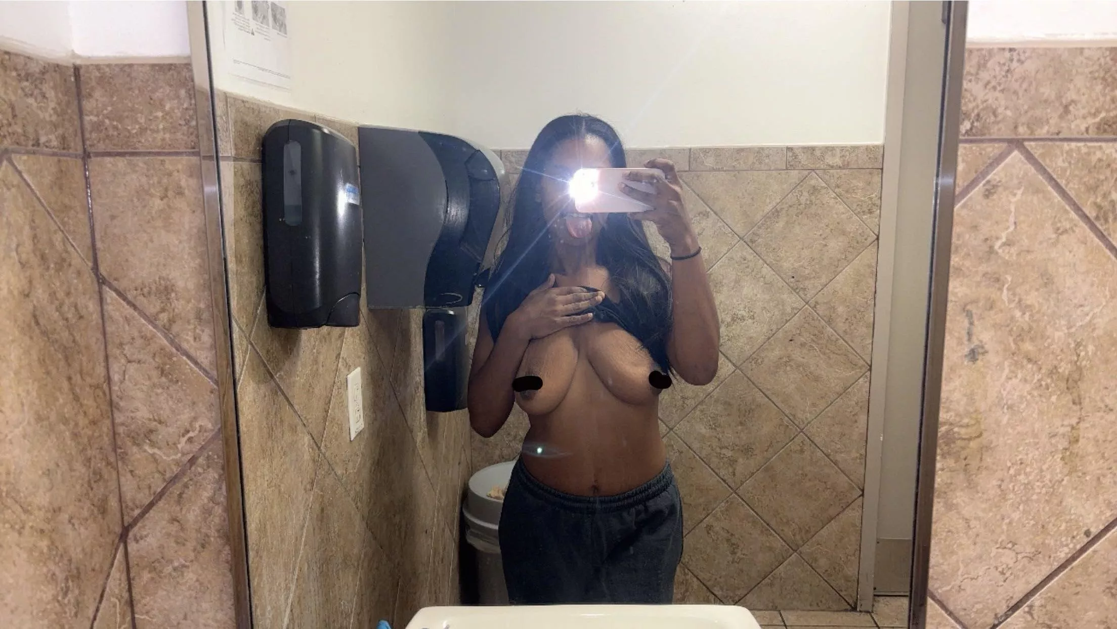 tits out in the gas station bathroom, where should i go next? posted by pytgirrrlll