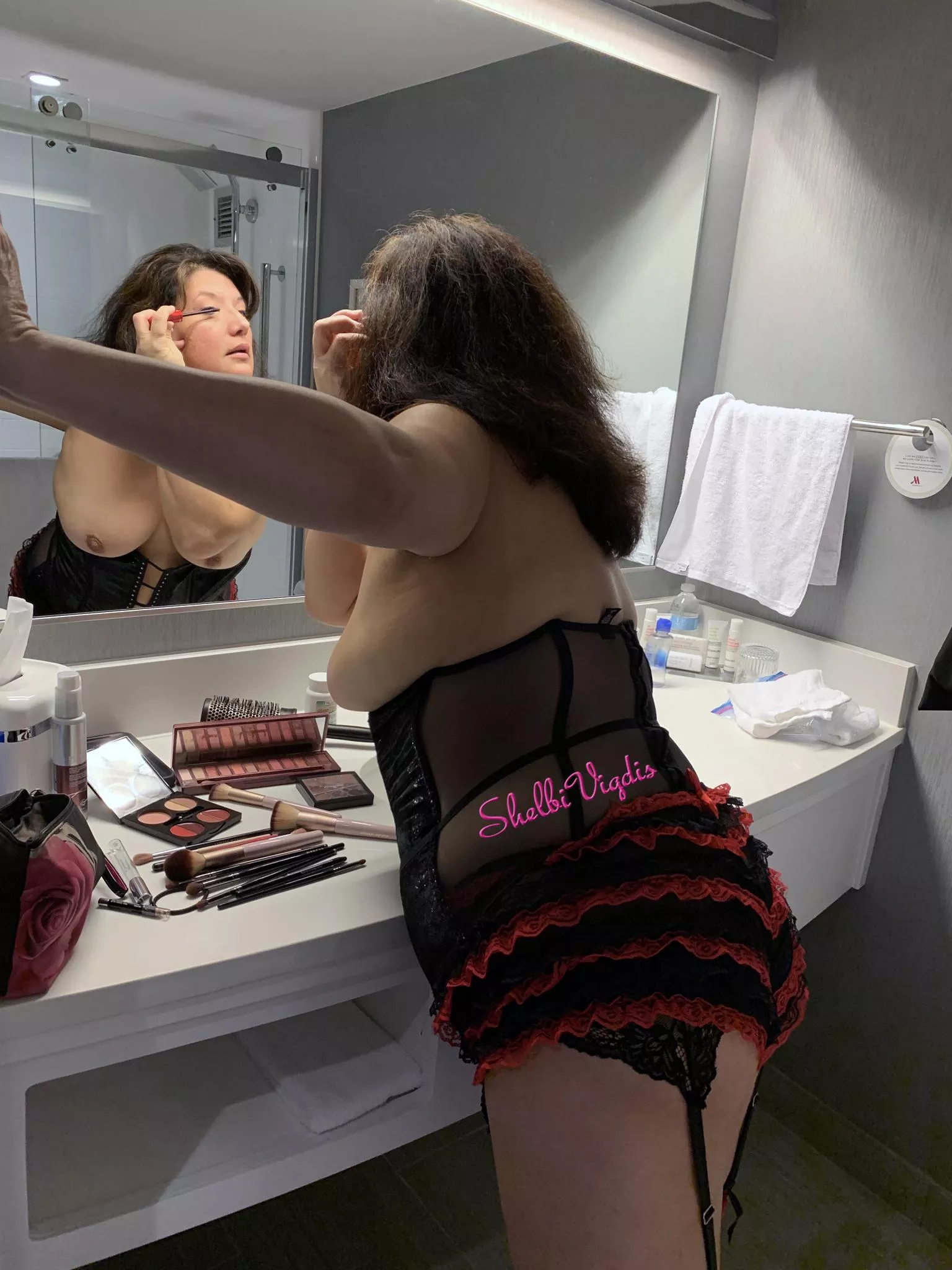 [53][F] - Getting ready for a night out... Or was it a night in... posted by Shelbi-Vigdis