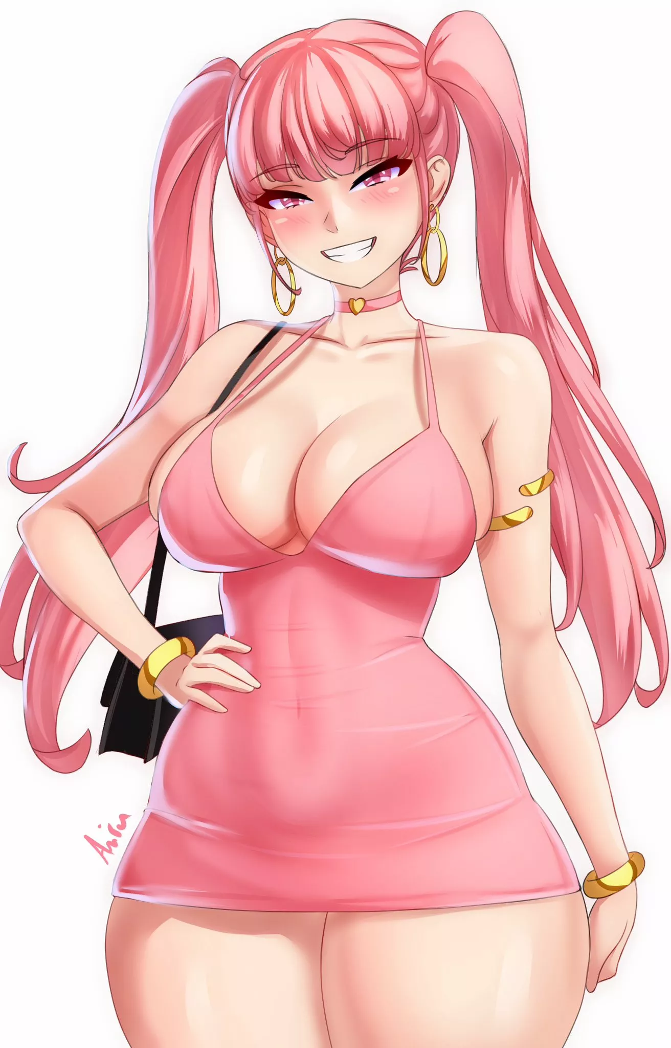 Hilda is too thick for her tiny dress posted by Terran117