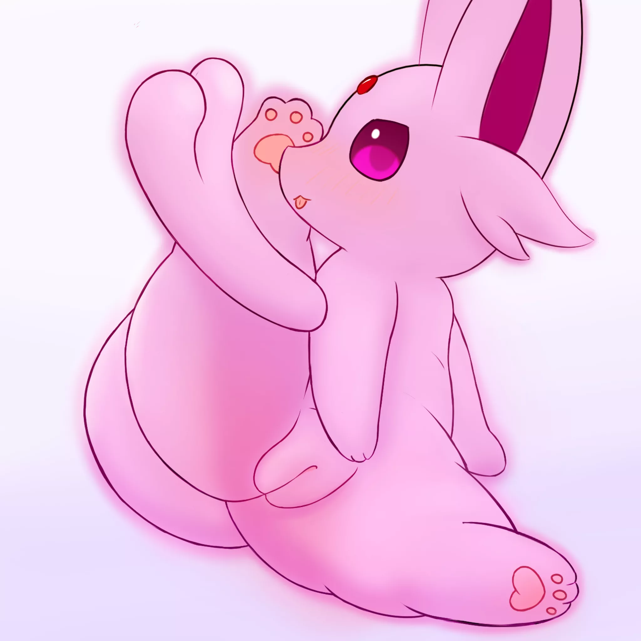 Is she cleaning or seducing us? OwO .......... day 6 of 9 days 9 eeveelutions [F] (bmq) posted by Natural-Traffic6153