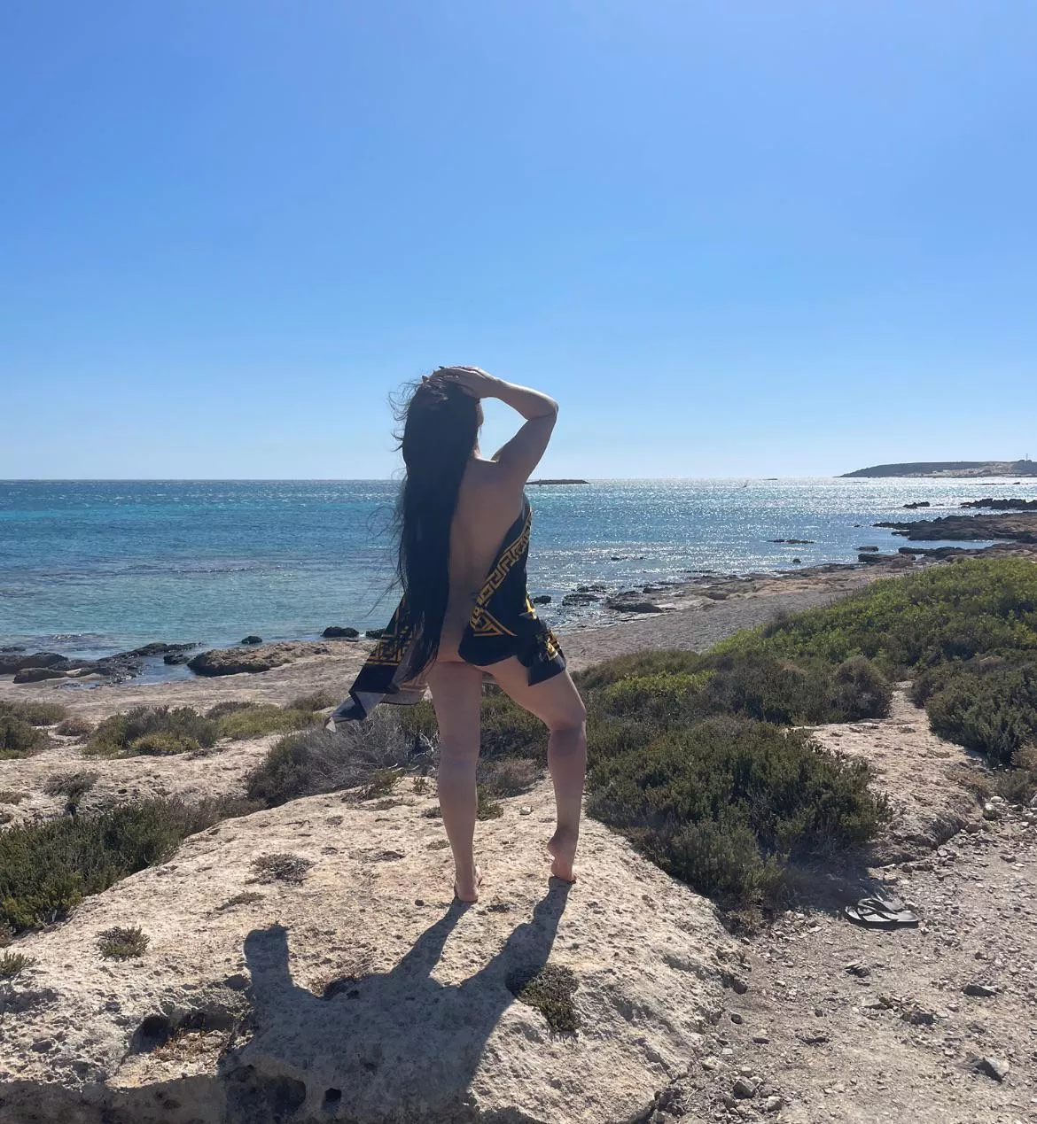 Nothing but a towel being held by the wind  posted by SuspiriaWitch