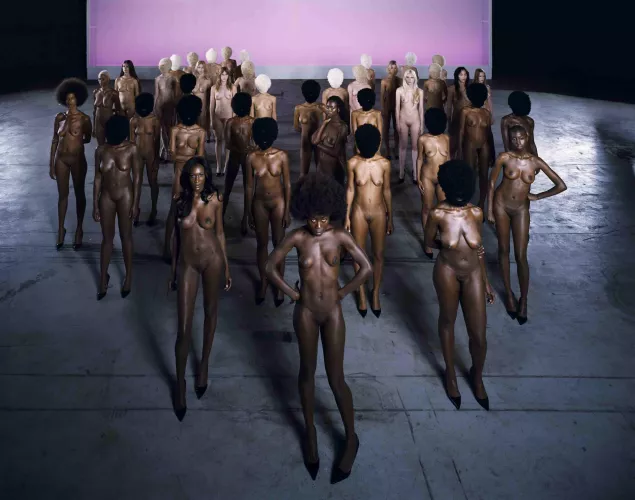 Some girls in a group who are nude by king-_-friday