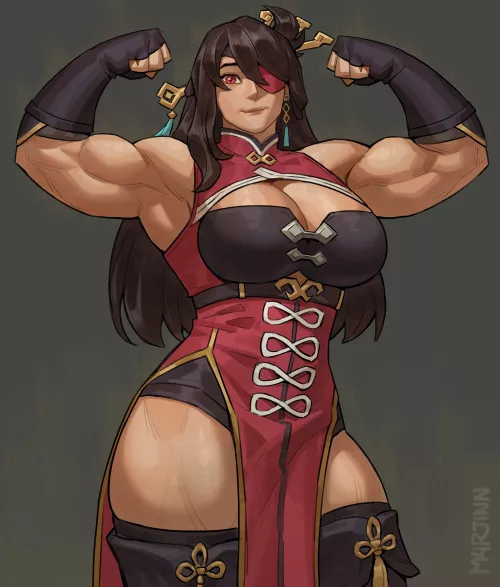 Beidou (Jinn) [Genshin Impact] by Kuro-Oji