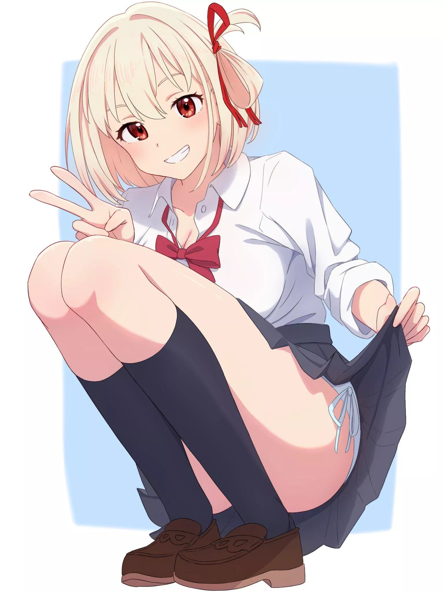 Chisato Lifting Up Her Skirt (Lycoris Recoil) posted by Csxc