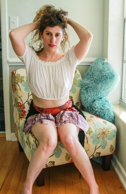 How long would it take before you get too distracted and looked at my shirt? by PerformanceCandid775