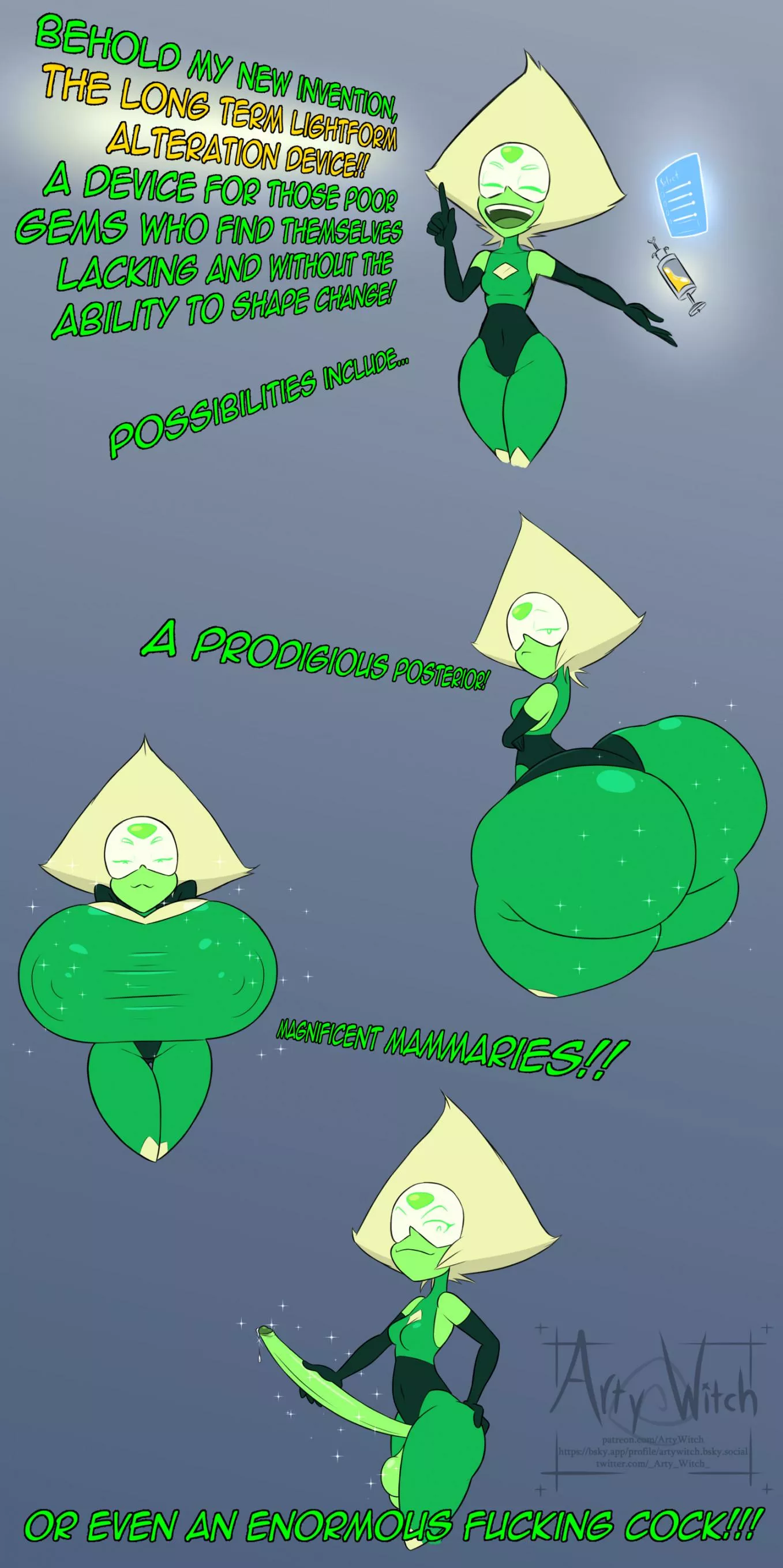Peridot's Prodigious Product (Artist:Cronanevermore/ArtyWitch) posted by White-Whiskey