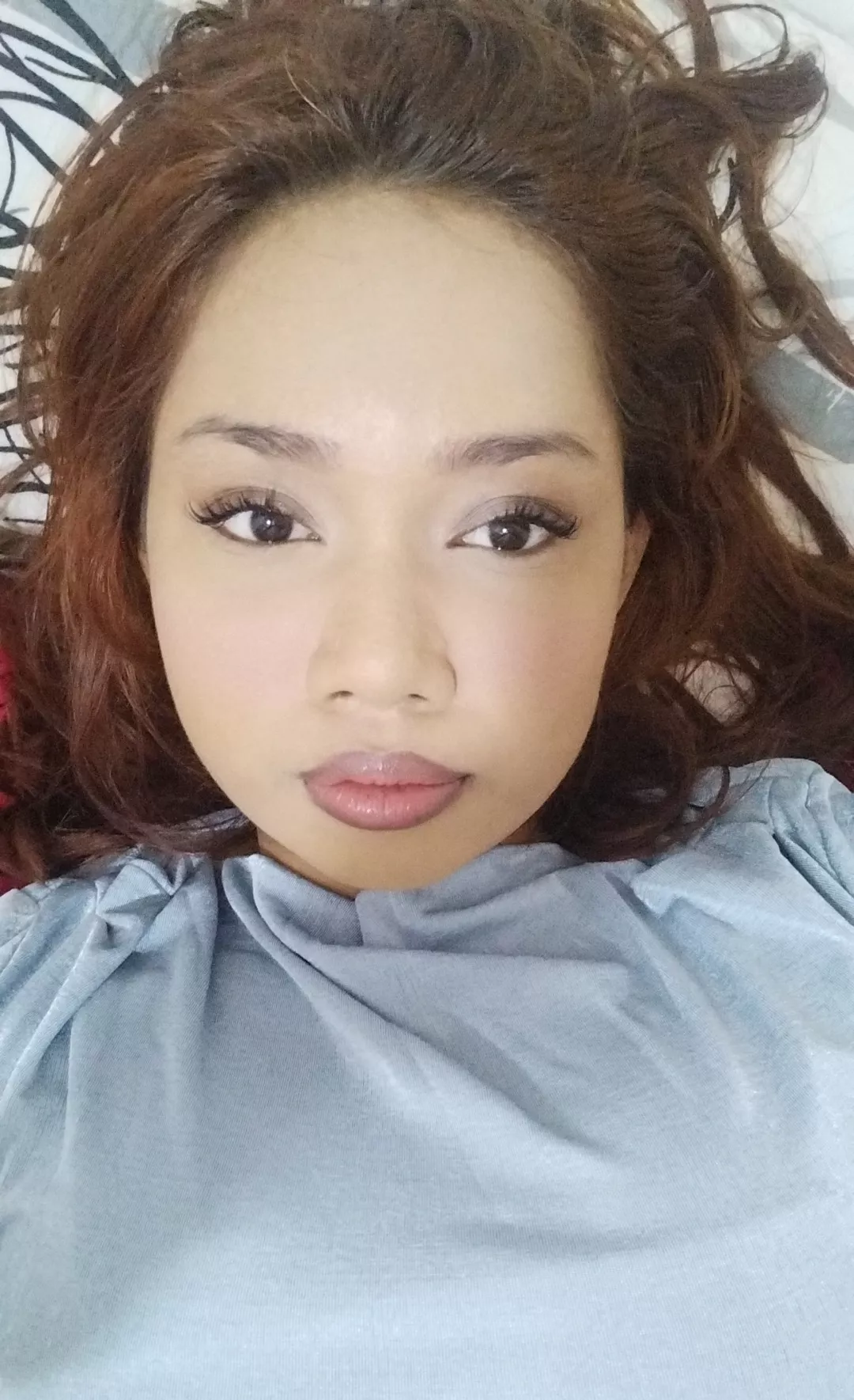 Wearing this color makes me feel so precious 🤍💙 posted by babydolldarl