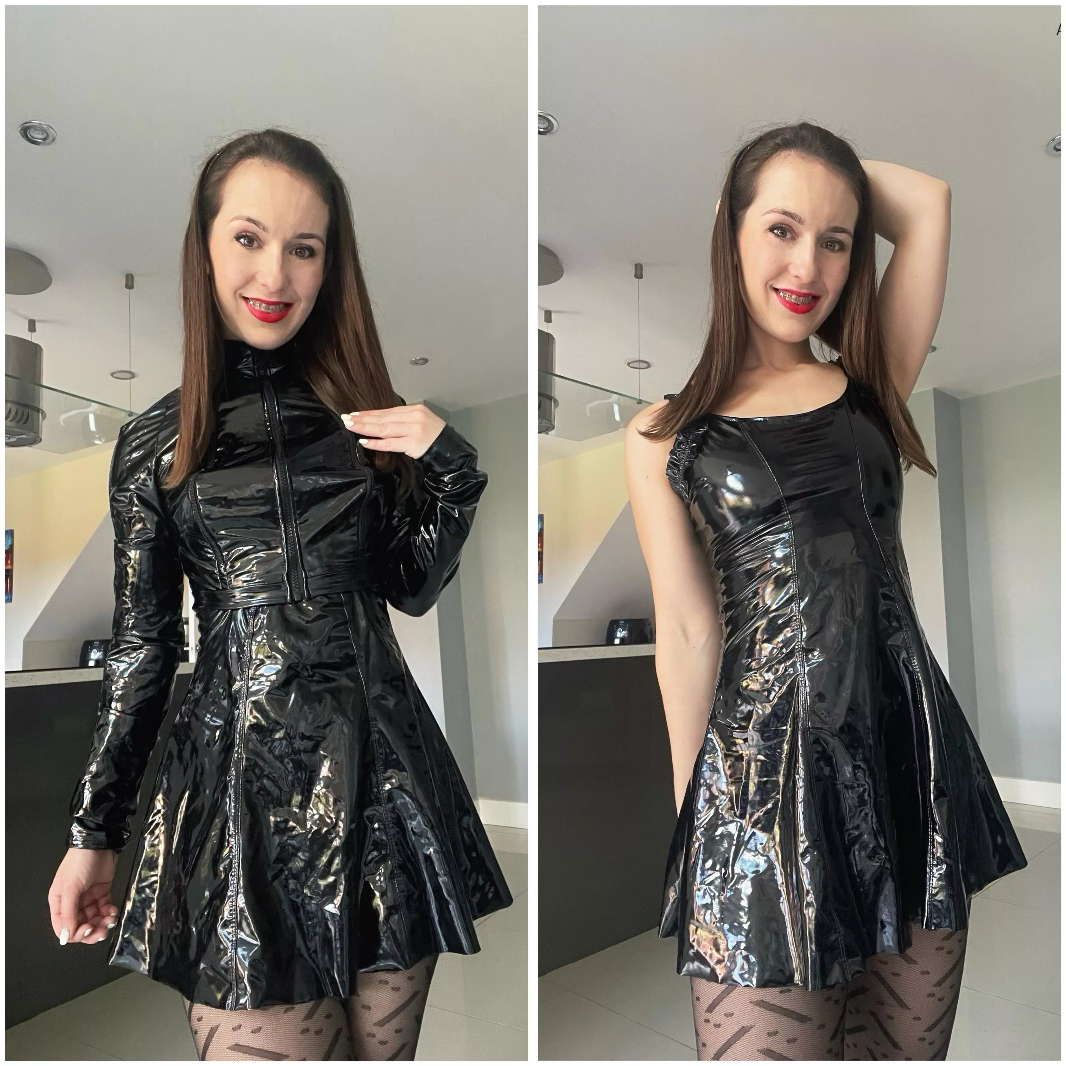 With or without the jacket? 🖤 posted by abby-addison