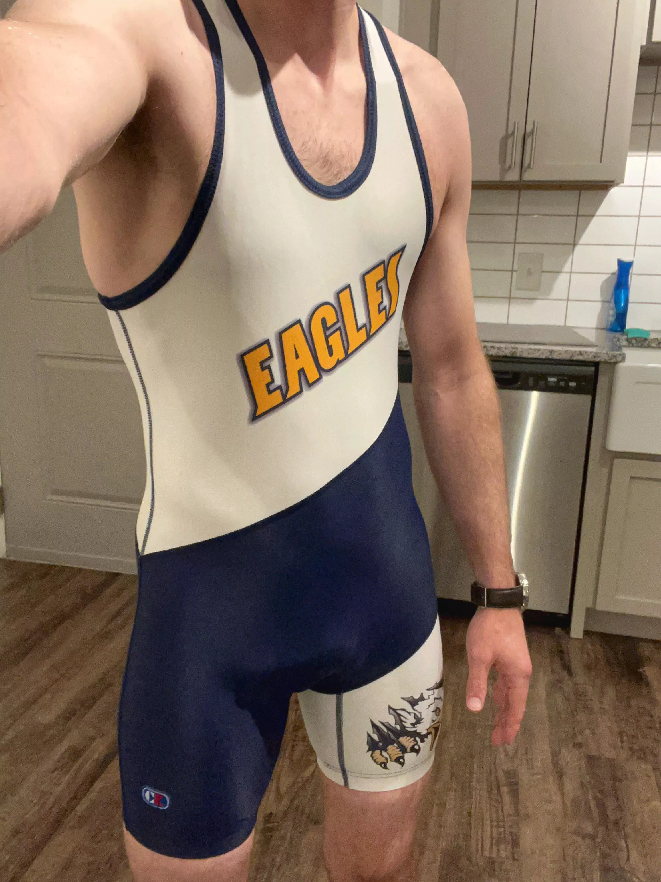 Can’t wrestle without everyone knowing your dick size 😳 posted by Emotional-Tune133