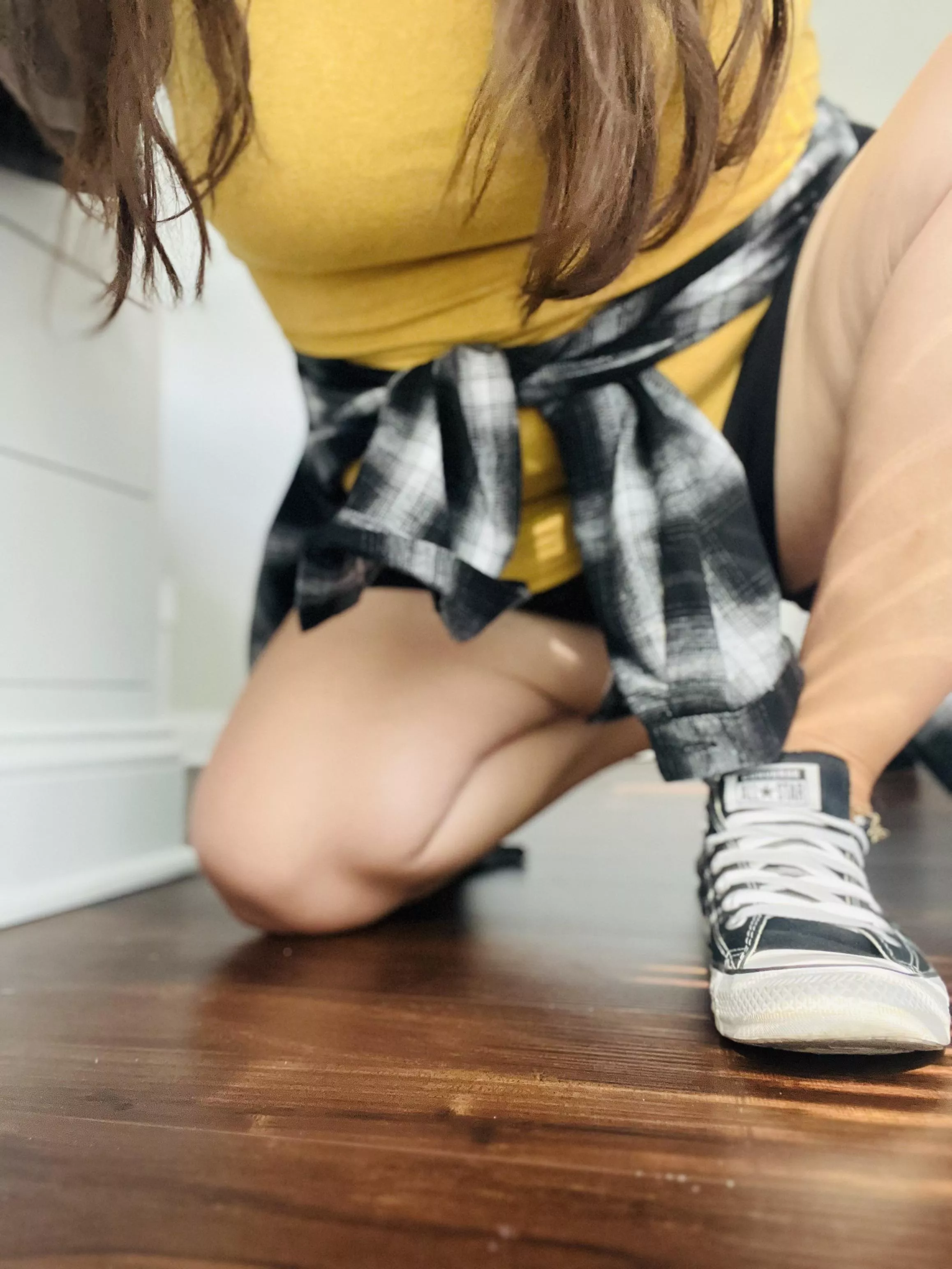 Classic black chucks > posted by sweetheart_feet