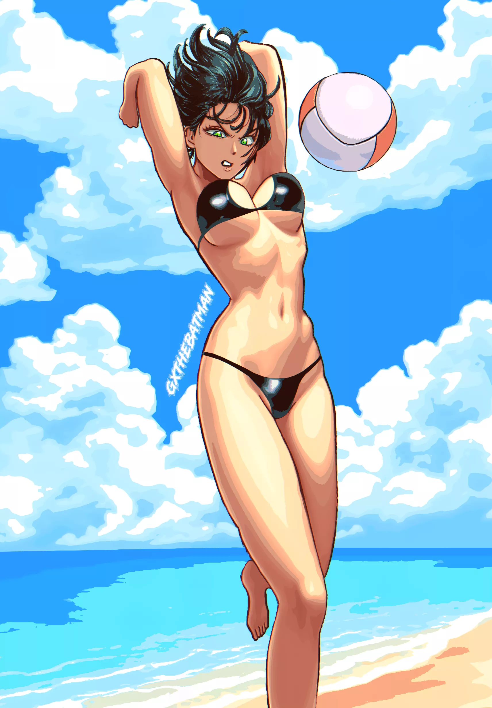 Fubuki playing with a ball [One Punch Man] posted by GxTheBatmanYouTube