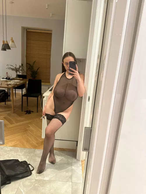 I'll be your girl in a beautiful bodysuit by Neququ