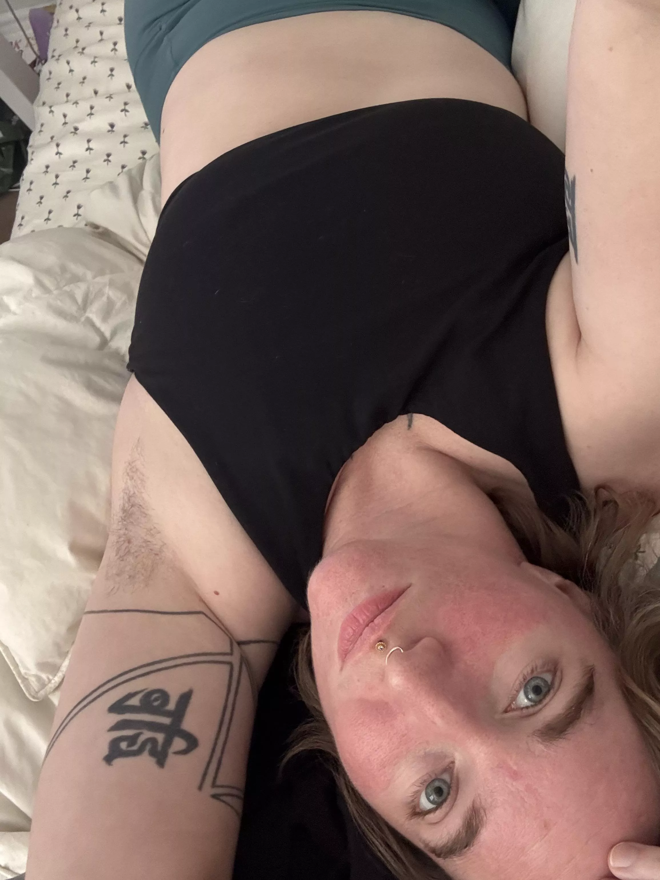 I’m so glad my hair is growing back, I regret ever shaving it!  posted by AvalonEroticc