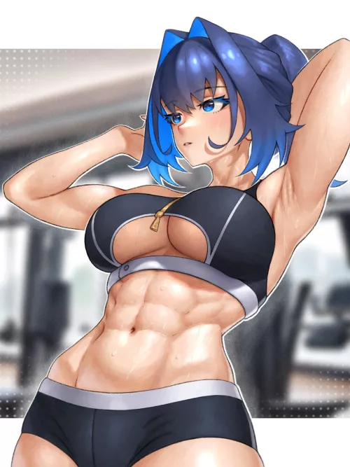 Kronii after workout [Hololive] by McKnight94