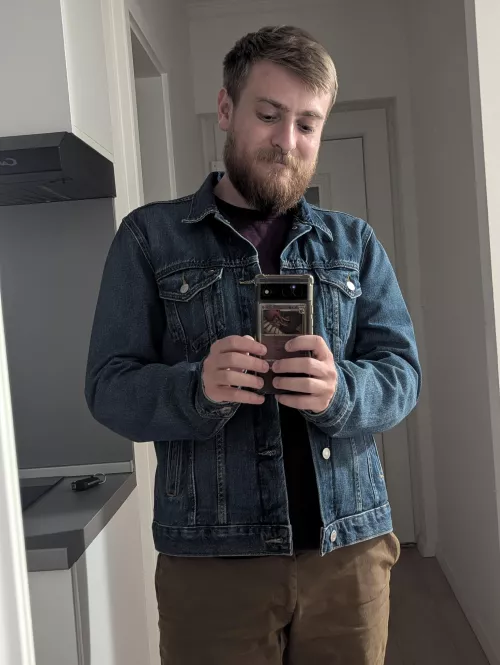 Look at my new jacket boy  by direbearrawr