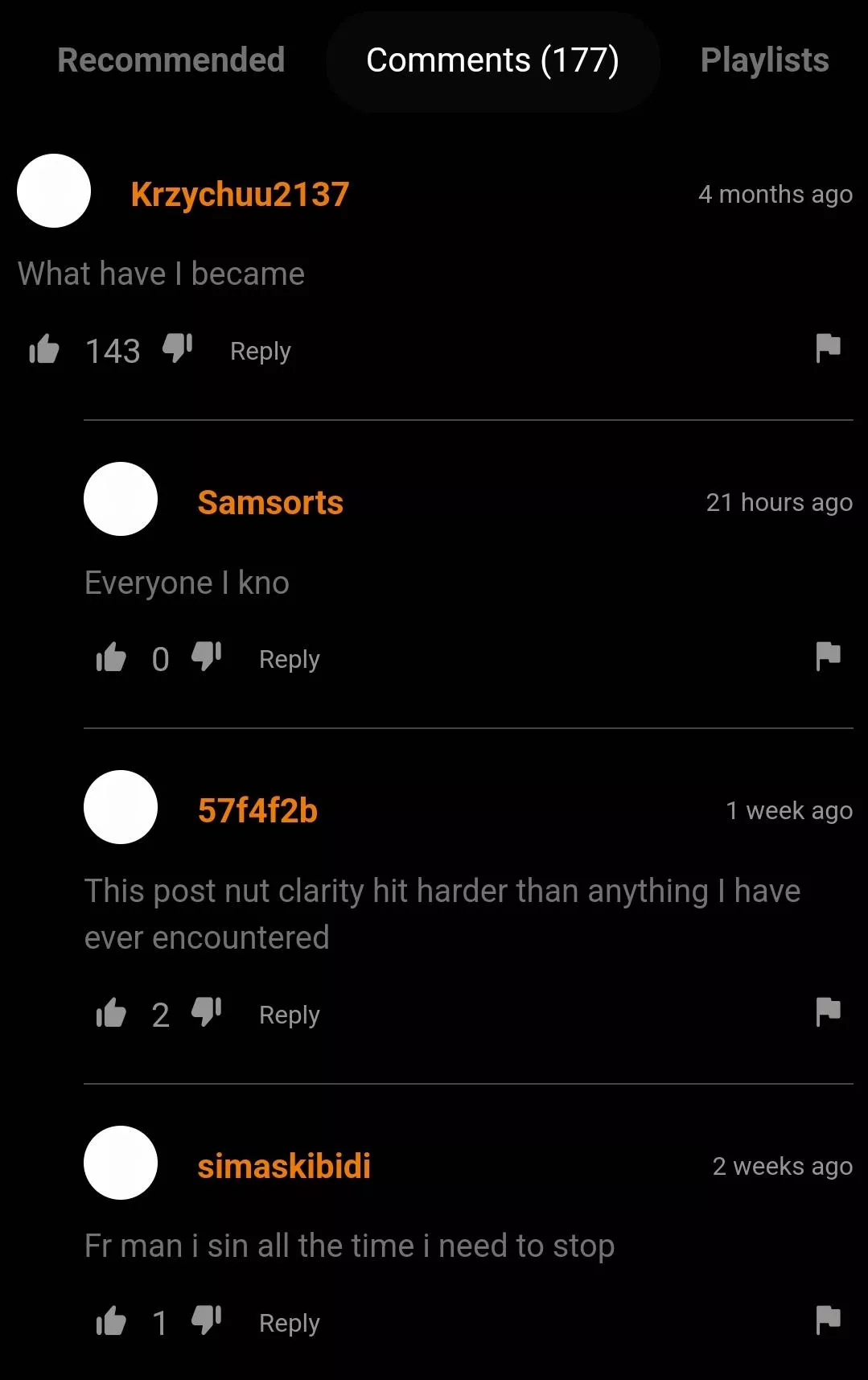 Post nut clarity hitting harder than before posted by QueenDiva_UwU