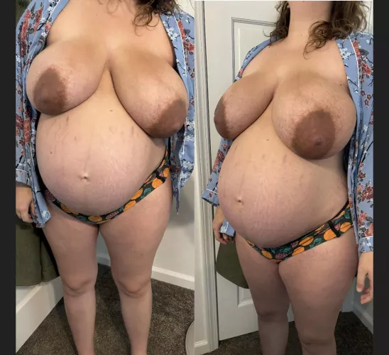 They’re starting to get swollen and engorged! They hurt!  by blankskater1992