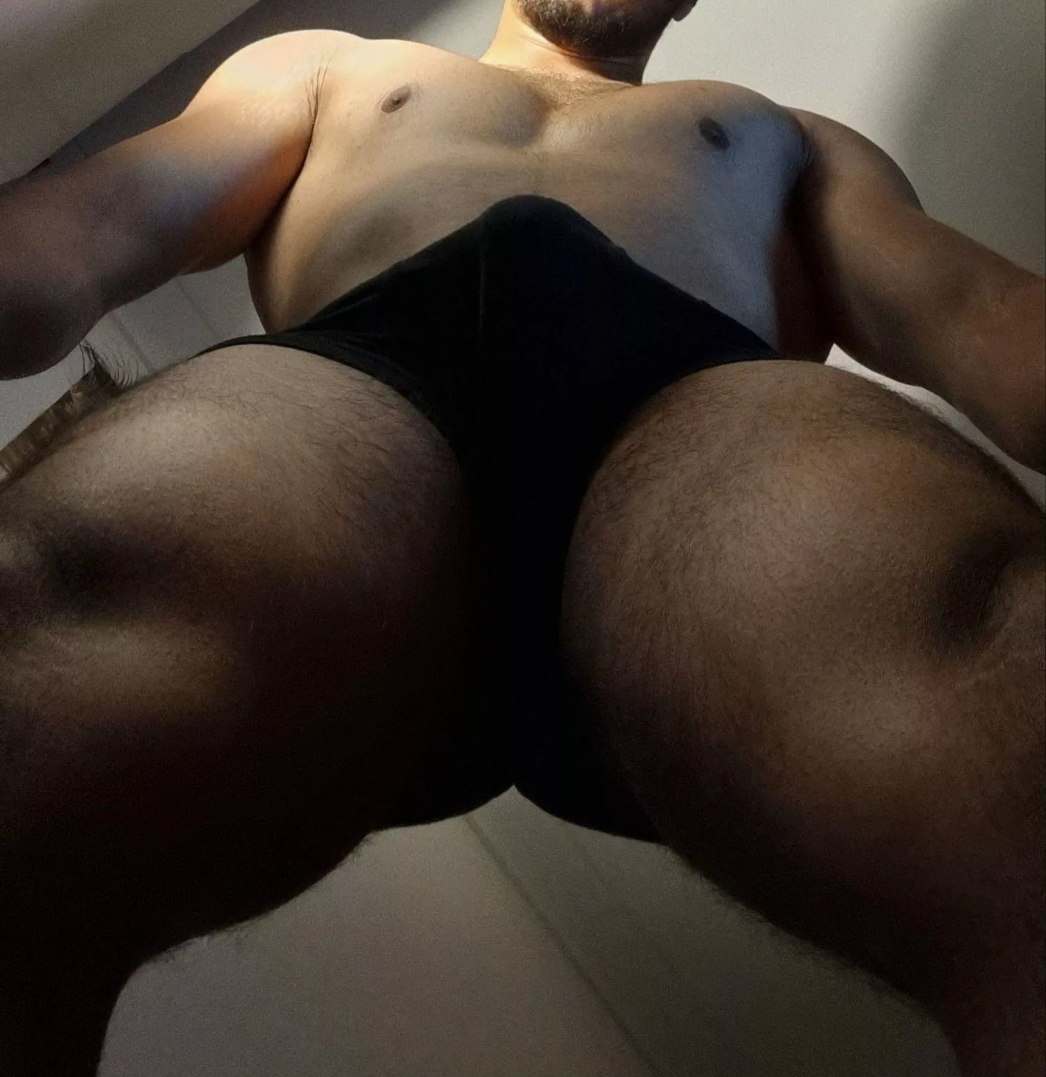 This should be your POV everytime I'm around. You better be on your knees with your chastity cage ready to drain daddy's cock. posted by kik--Somakoi