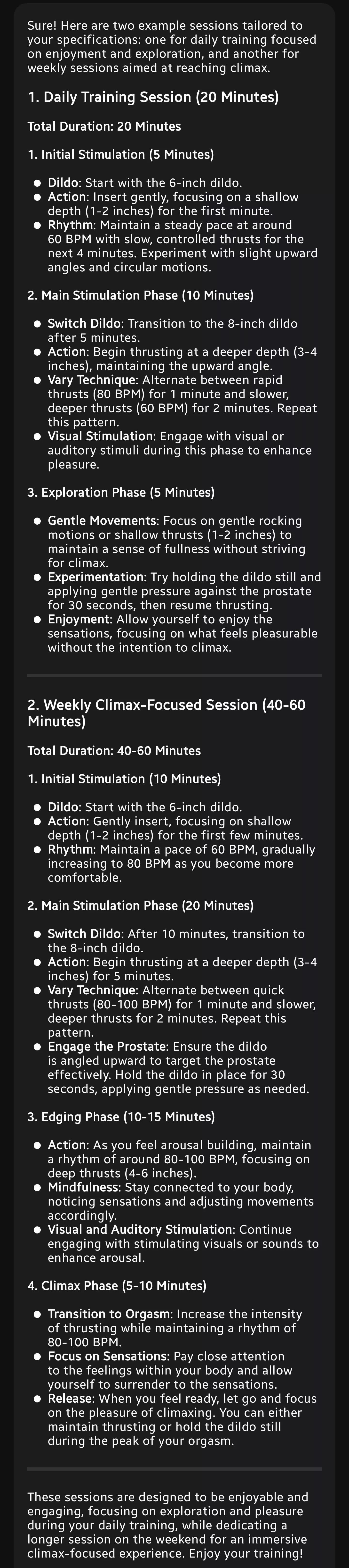 Using AI to design my pussy training is so hot 🥵 posted by blowmywhistle20812