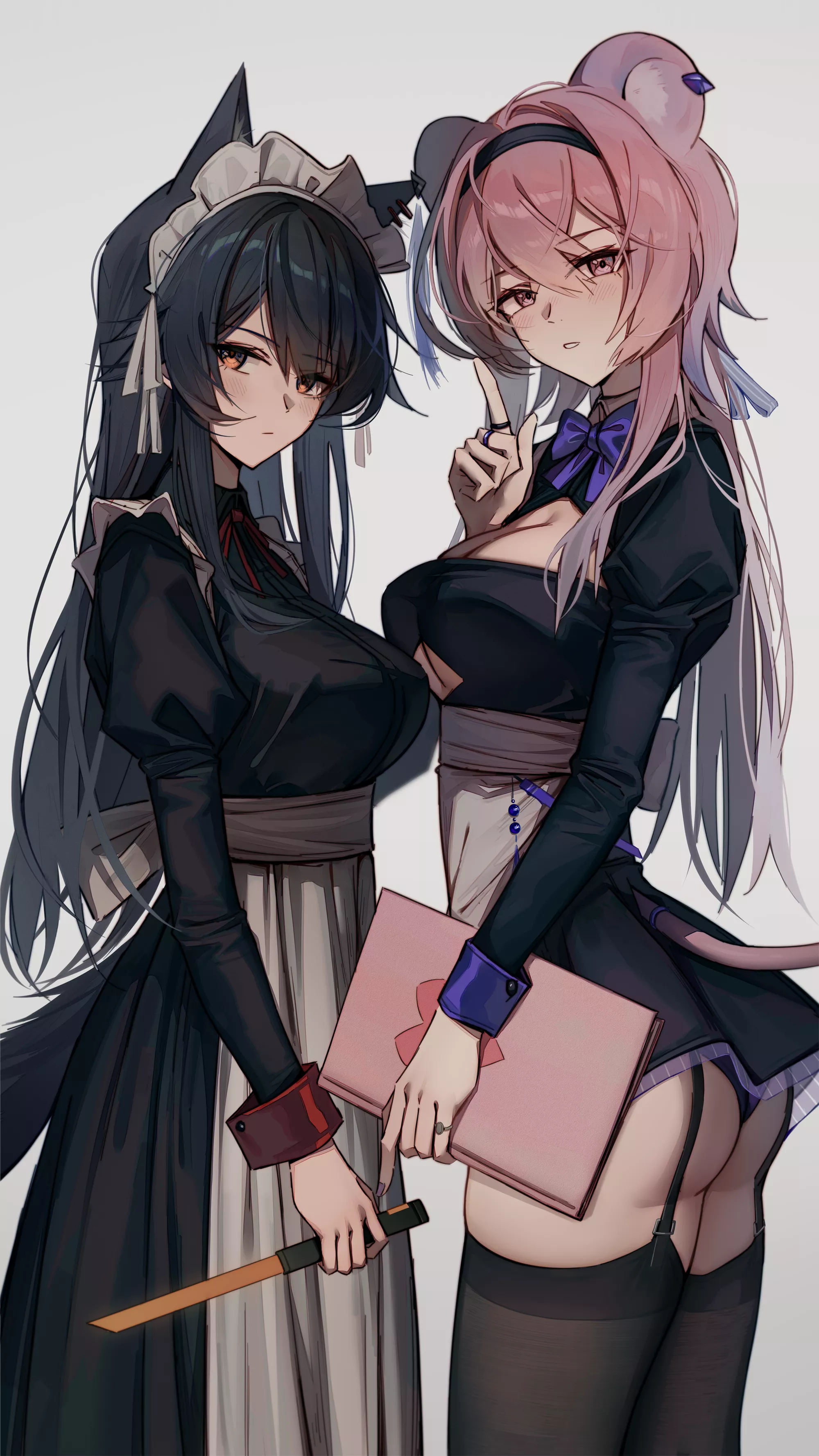 maid Texas & Lin Yuxia [Arknights] posted by Zewen_Senpai