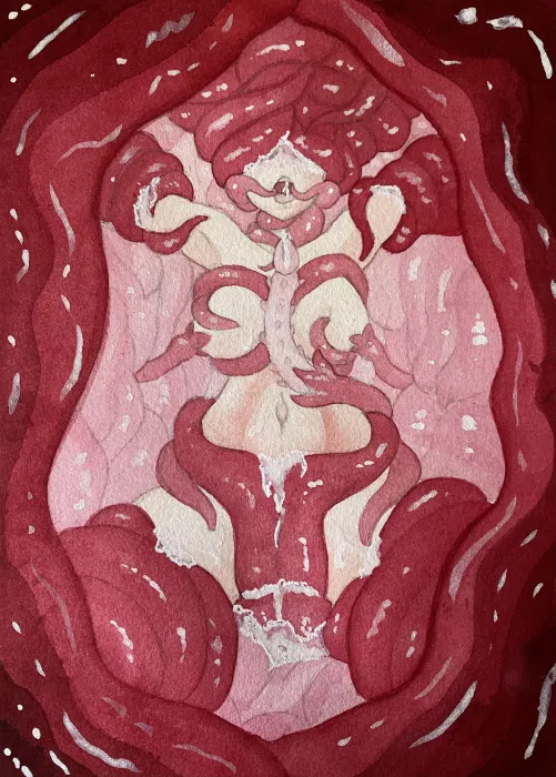 That throat is gonna be very full. (Art by me) by squid648