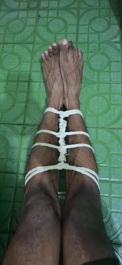 Tried leg tie  by shibari4