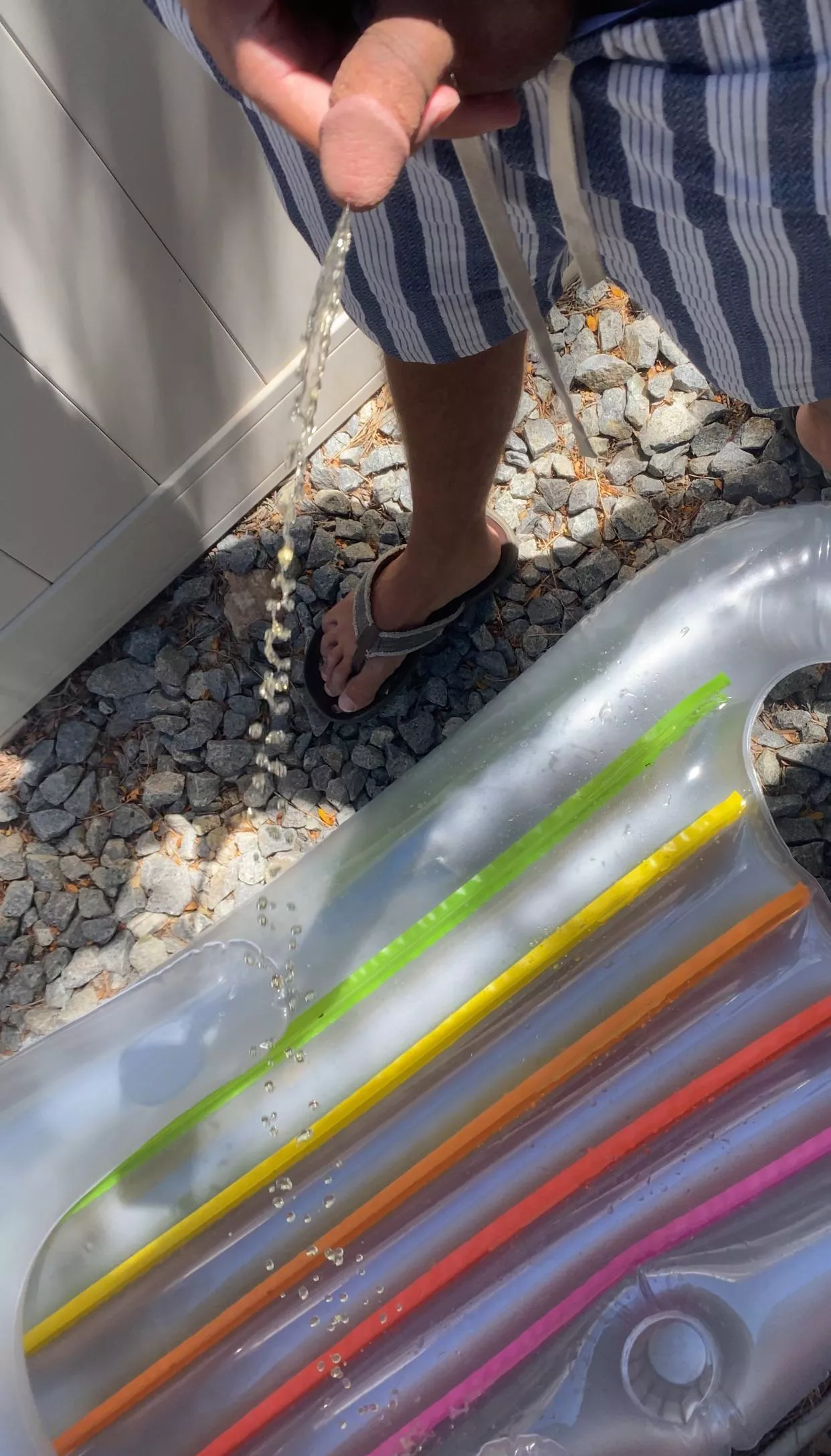 Washing off the pool float  posted by msfnew