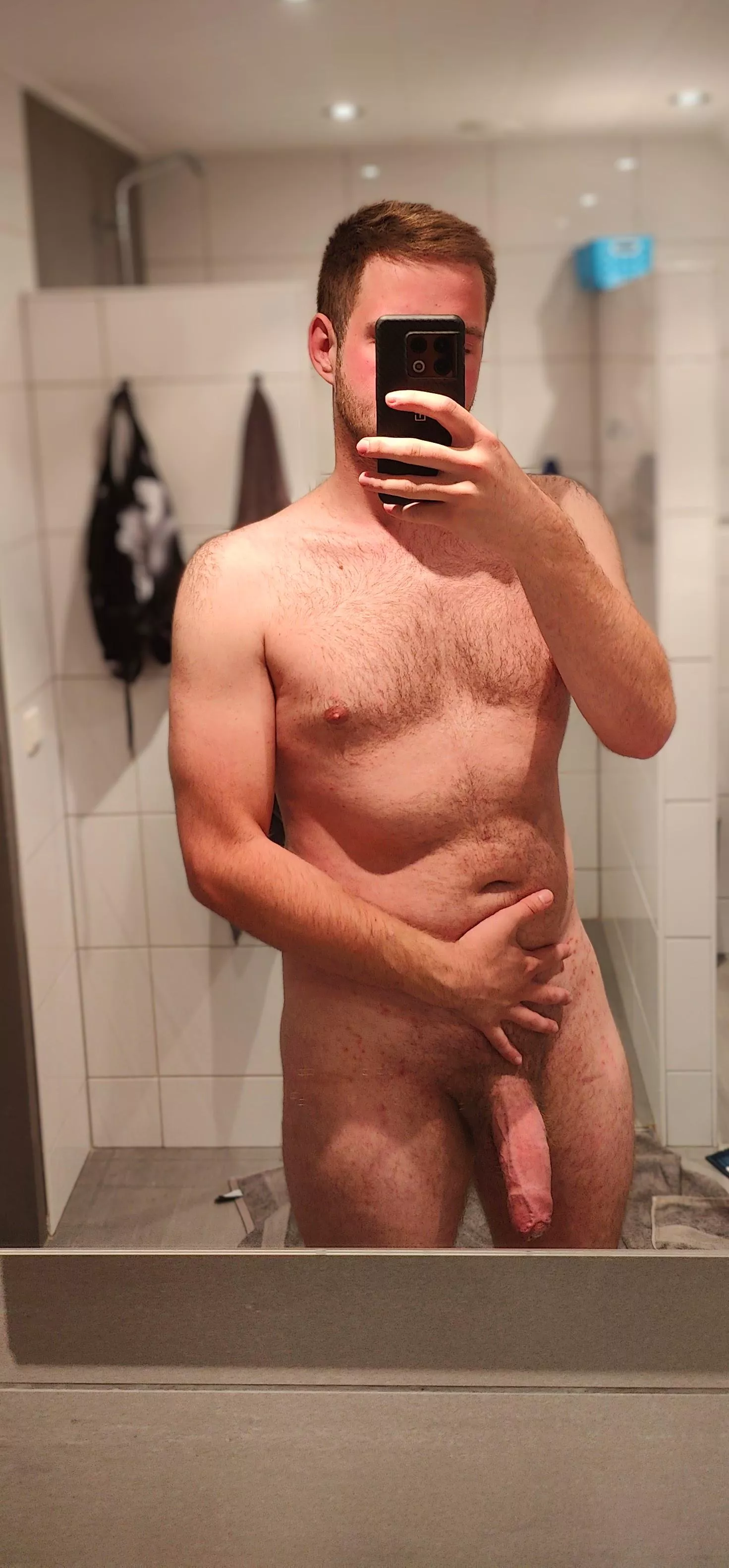 Hope you all enjoy a heavy semi-hard cock just hanging there before a shower posted by StudyComprehensive51