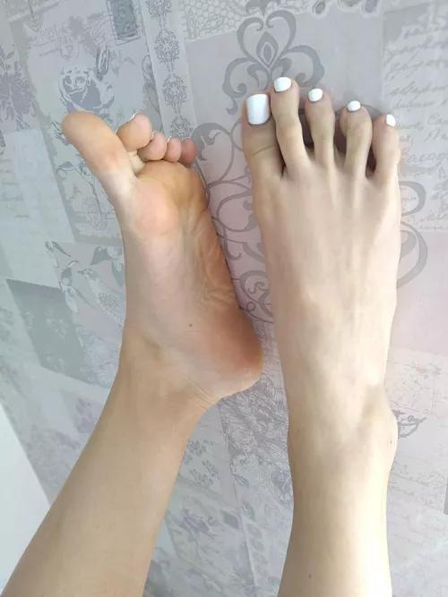 I got my toes painted white recently - do you like them? <3 by Ashee_Lust