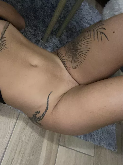 My ink isn’t just for show, it’s an invitation to explore every curve and line with a thrill that a tattooed girl can give. by OneRiver7038