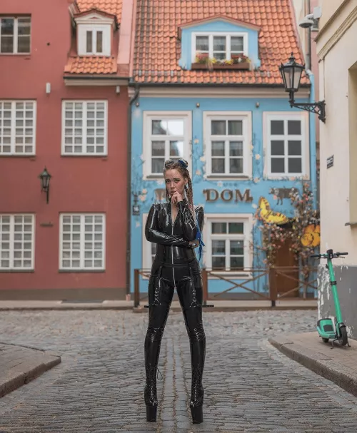 Wearing this shiny suit, am I too bold for some people? by Cupcake-Cutieee