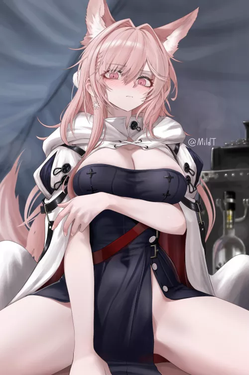 An embarrassed Pozyomka is cute by marxsander2016