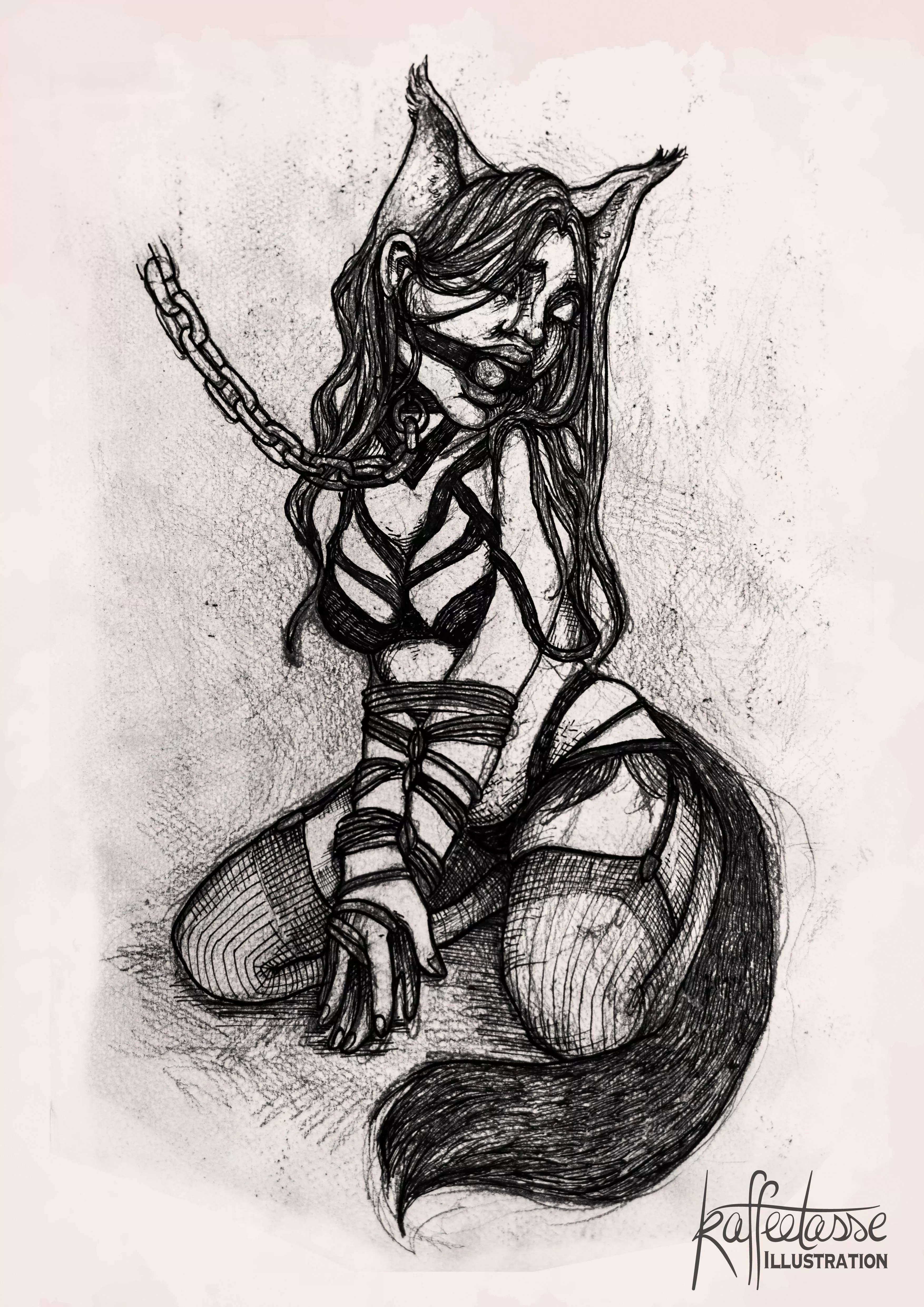 Ballgag and chains :)  posted by K4ff33t4ss3