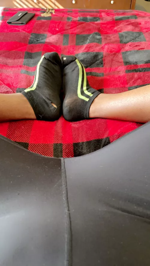 I have worn these socks so much to workout in, I have put a hole in them! Haha. They’re even more perfect now by CleoIsMyName