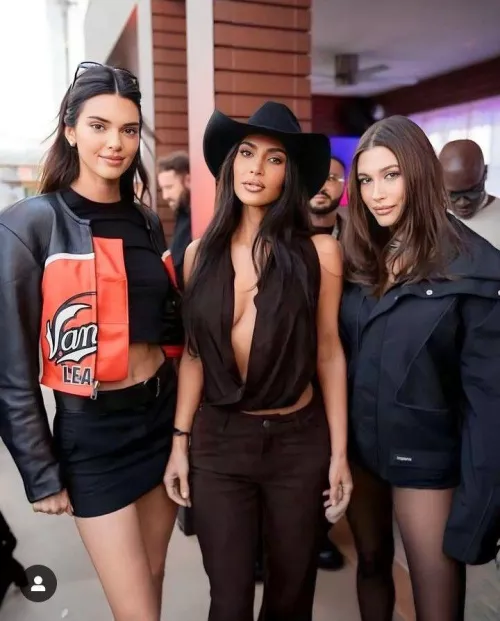 Kendall, Kim and Hailey Bieber by ParticularRound6366
