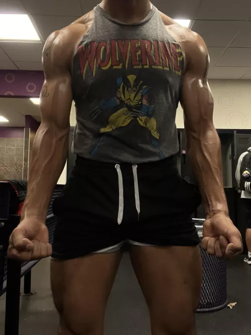 Perfect amount of sweat and glisten  by KingAdonis06