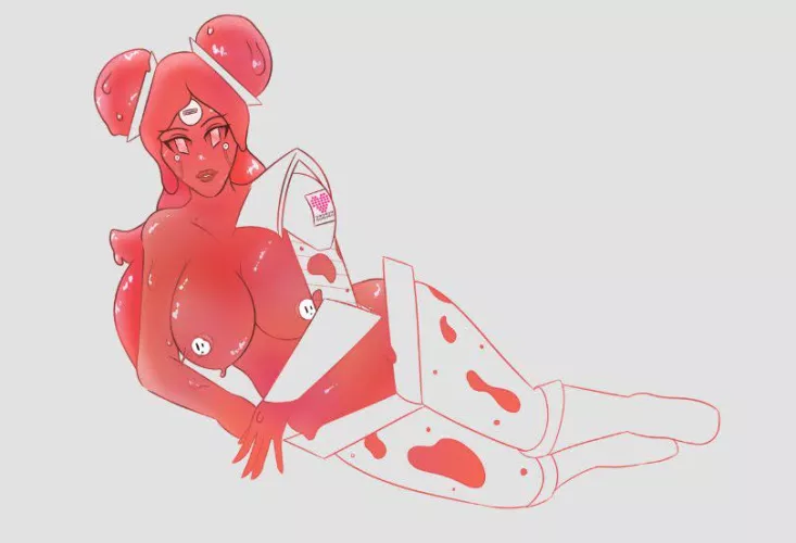 Old slime girl doodle (2021) by ReikoMur