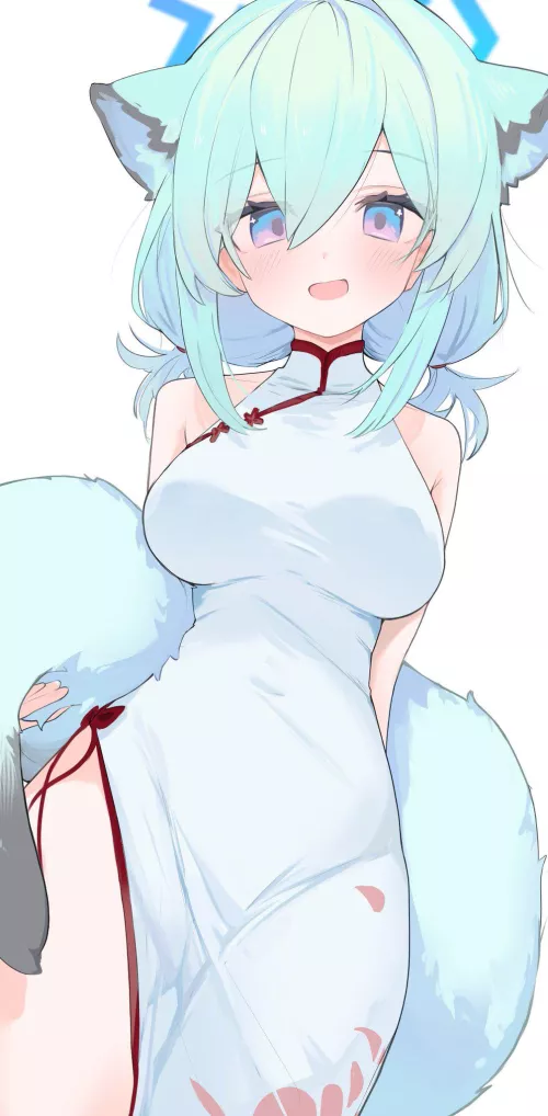 Shigure has a super fluffy tail! by marxsander2016