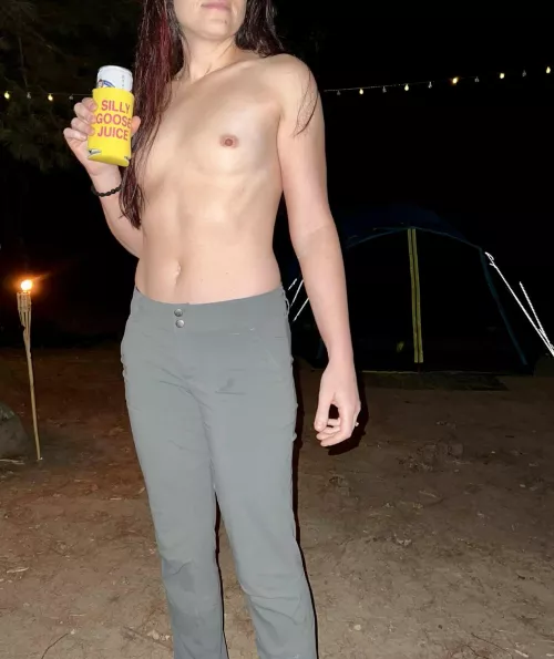 Topless camping by Mrs_Razzle_Dazzle