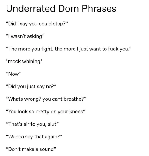 What are your fav phases to hear or to say? ☺️🥺💕💦 by tinysoap1