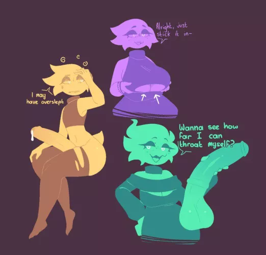 Boobs, a femboy, and a horseco- … did she just detach her dick-? (Welwraith) by a_burner_account_lol