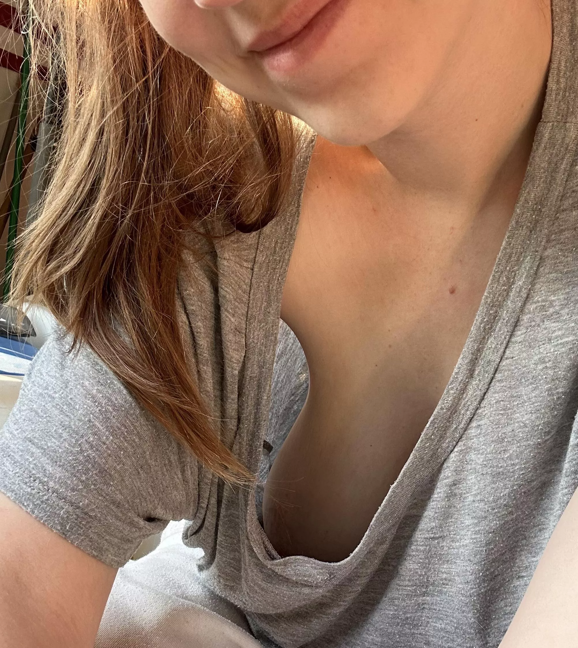 Just enjoying my morning, hopefully not distracting you too much  posted by ManualMama