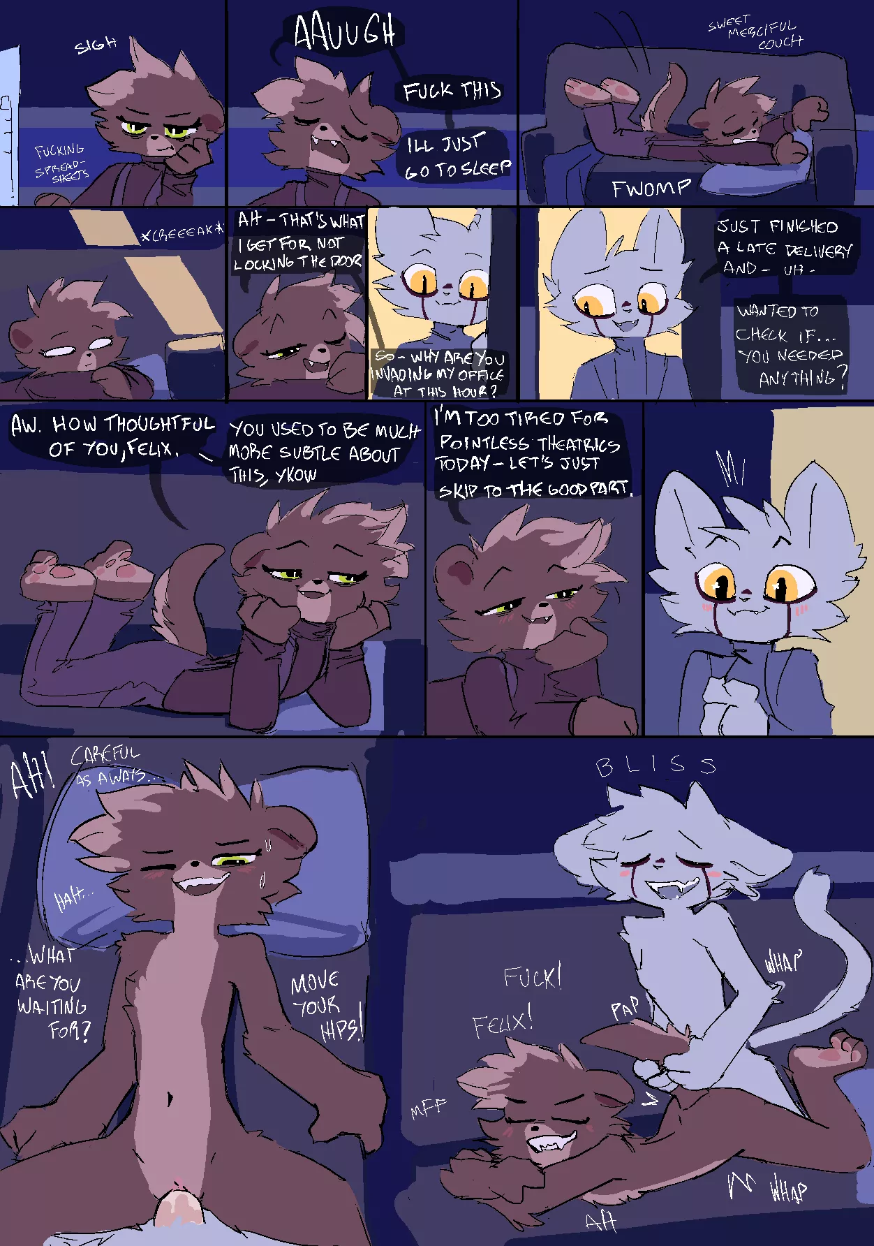 late visit (virteil) [MF] posted by Olive-The-Otter