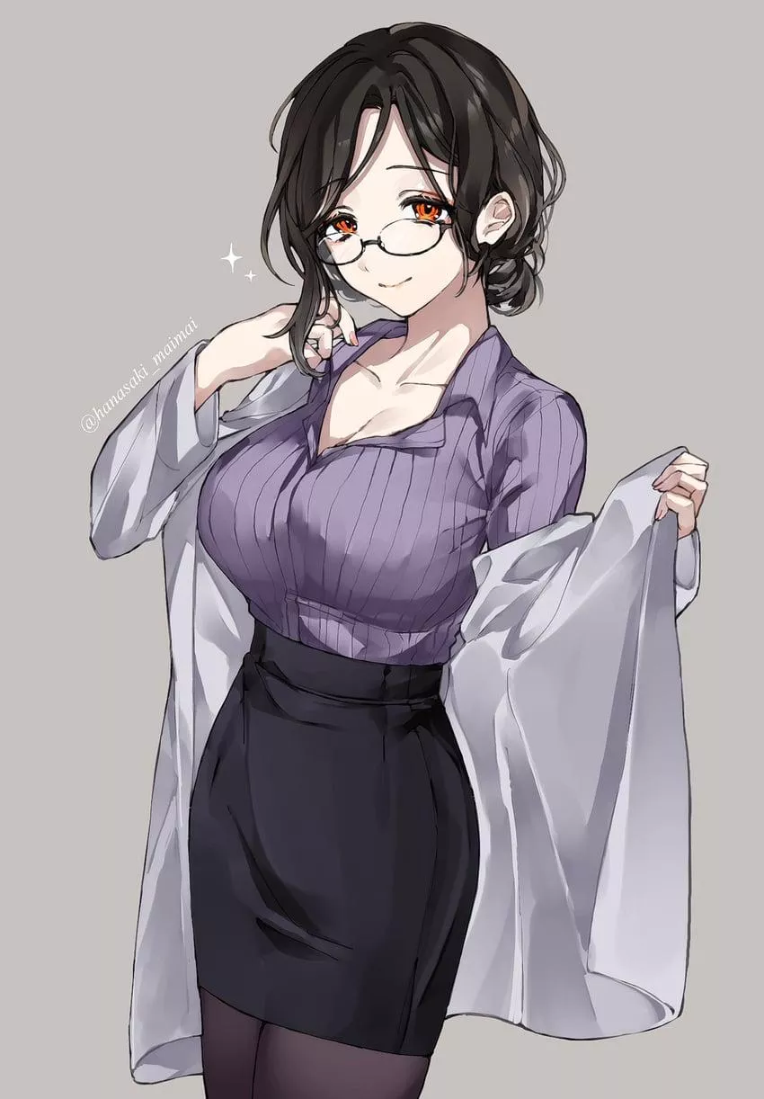 Mom is ready to go out after a day working in the lab. posted by Mountain-Image-5134