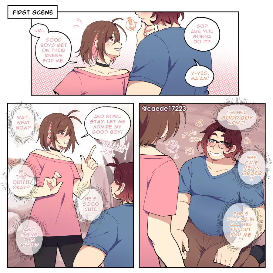 [OC] Beginner domme and beginner sub 😳 posted by pinktomboy