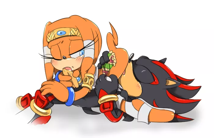 Shadow and Tikal mouth stuff (Incognition) posted by Incognitial