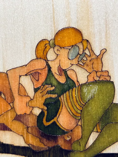 The Struggle Is Real, facesitting artwork by DeaddieMercury