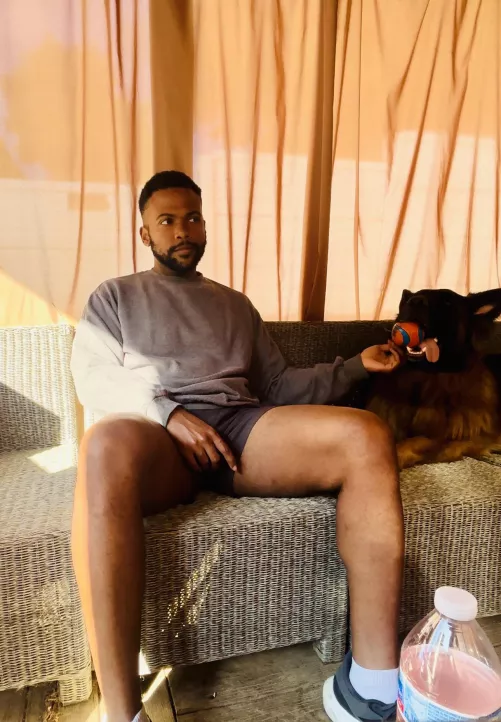 Working from home means getting to spend breaks with your favorite coworker by energeticallytired_