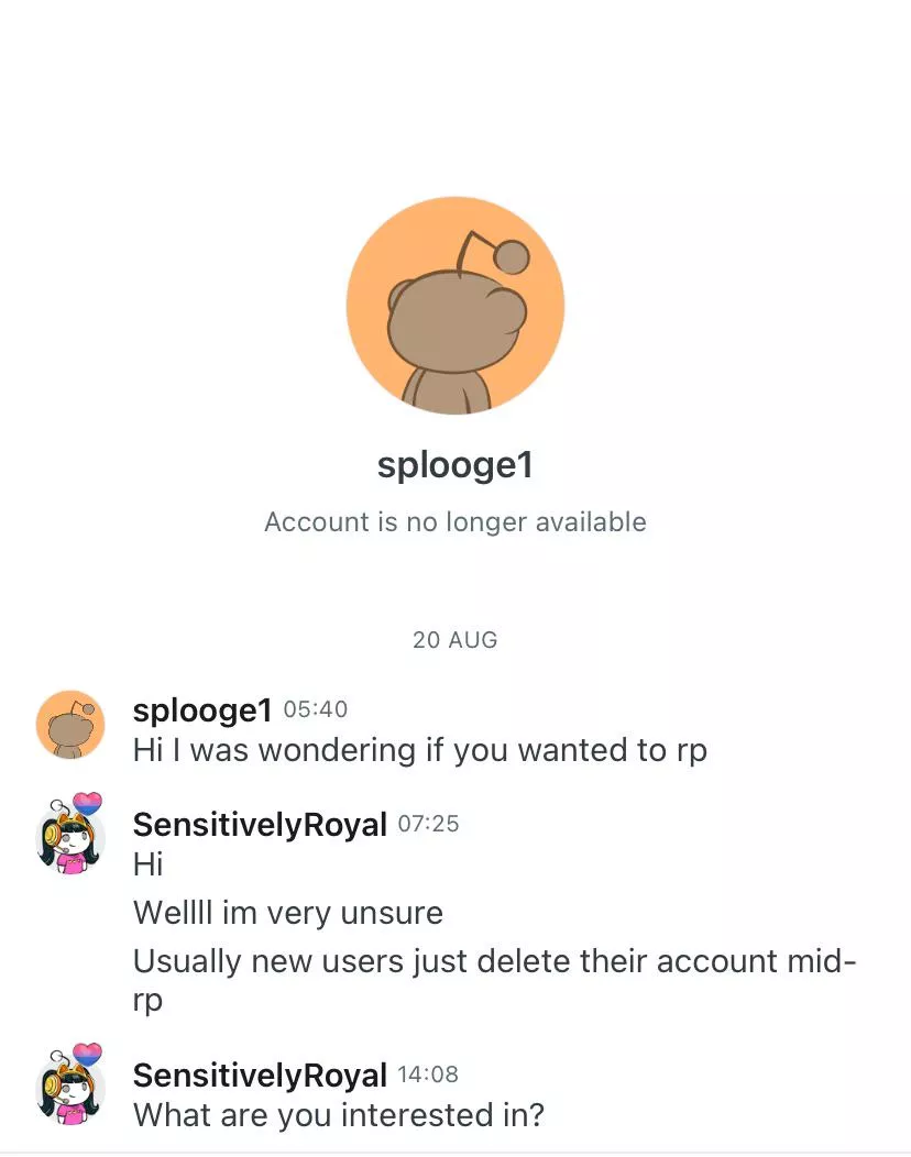 {discussion} huh, I predicted this gonna happen. can anyone tell me why do people keep doing this? Im glad that I didn’t take the request too seriously  posted by SensitivelyRoyal