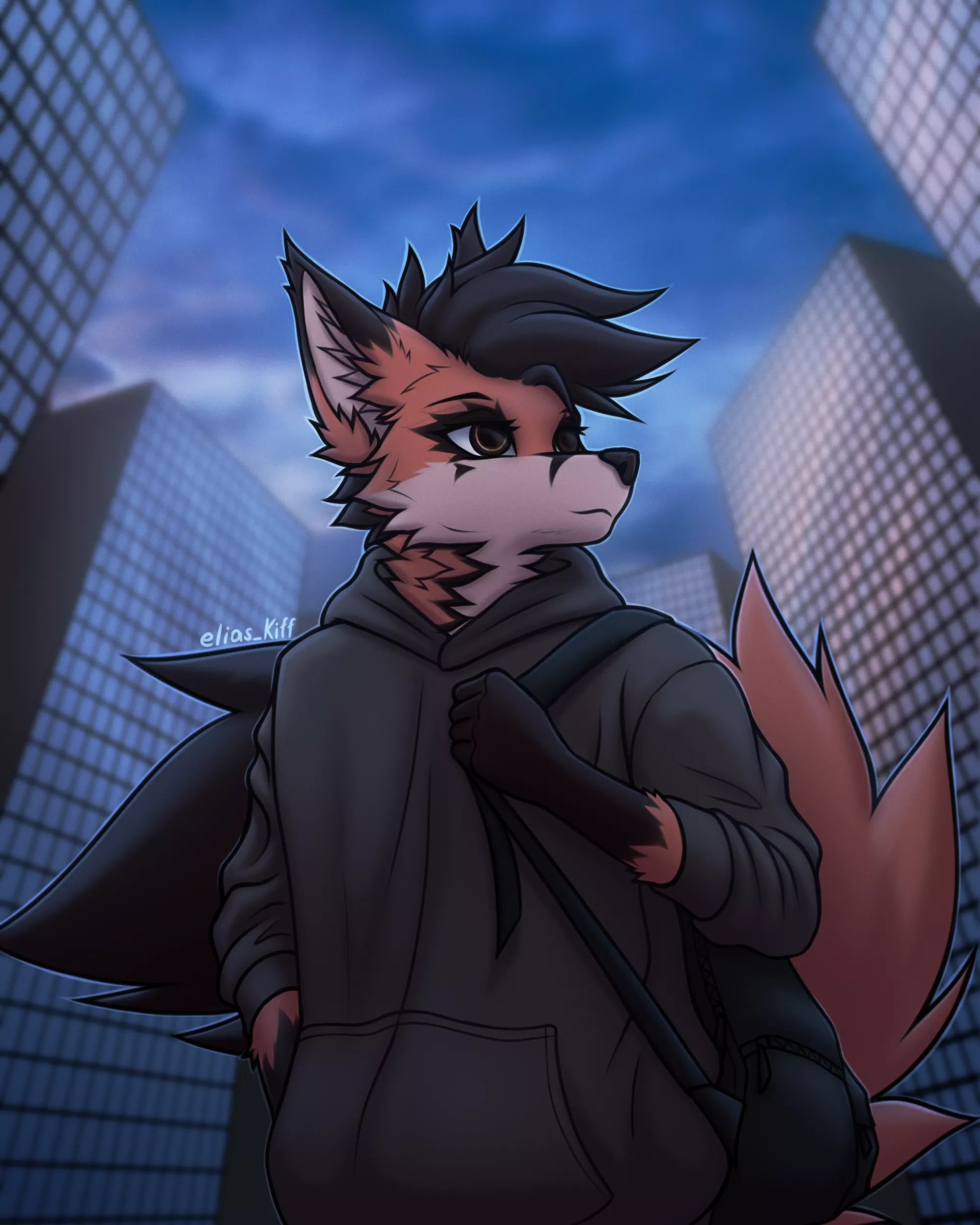 Evening skyscrapers (Art by Me) posted by Elias_Kiff